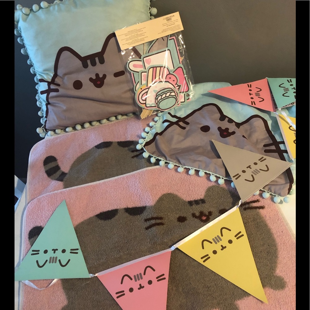 Pusheen pillow cases rugs flag banner photo props